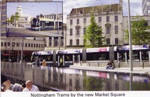 21 Trams by New Market Square