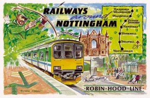 4a Robin Hood line - map extended to Worksop