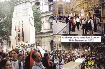 Anti-war demo in London 28 Sept 2002