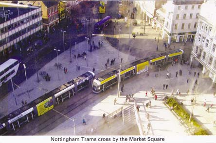 24 Trams crossing by Market Square