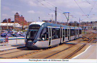 32 Nottingham tram at Wilkinson Street