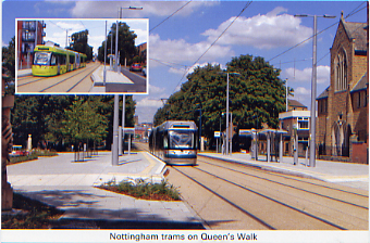 33. Nottingham trams on Queens Walk