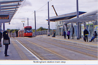 41. Nottingham station tram stop