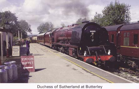 2 Duchess of Sutherland at Butterley