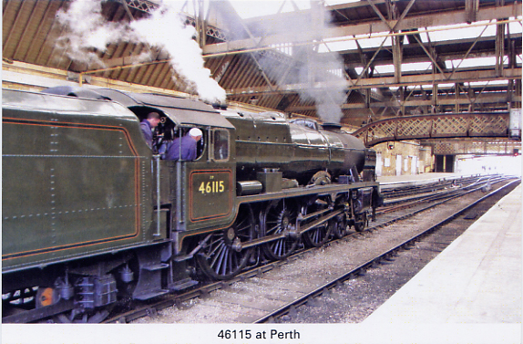 32 Royal Scot 46115 at Perth
